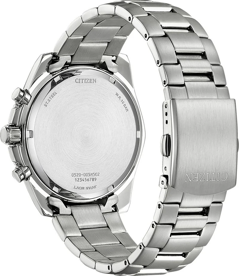 Citizen AN8200-50A Herrenuhr • Präziser Chronograph • Robustes Edelstahl-Design