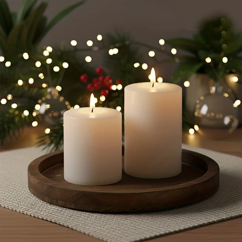 Salontafel Decoratie Ronde Houten Dienblad Farmhouse Stijl Centerpiece | Sansoti