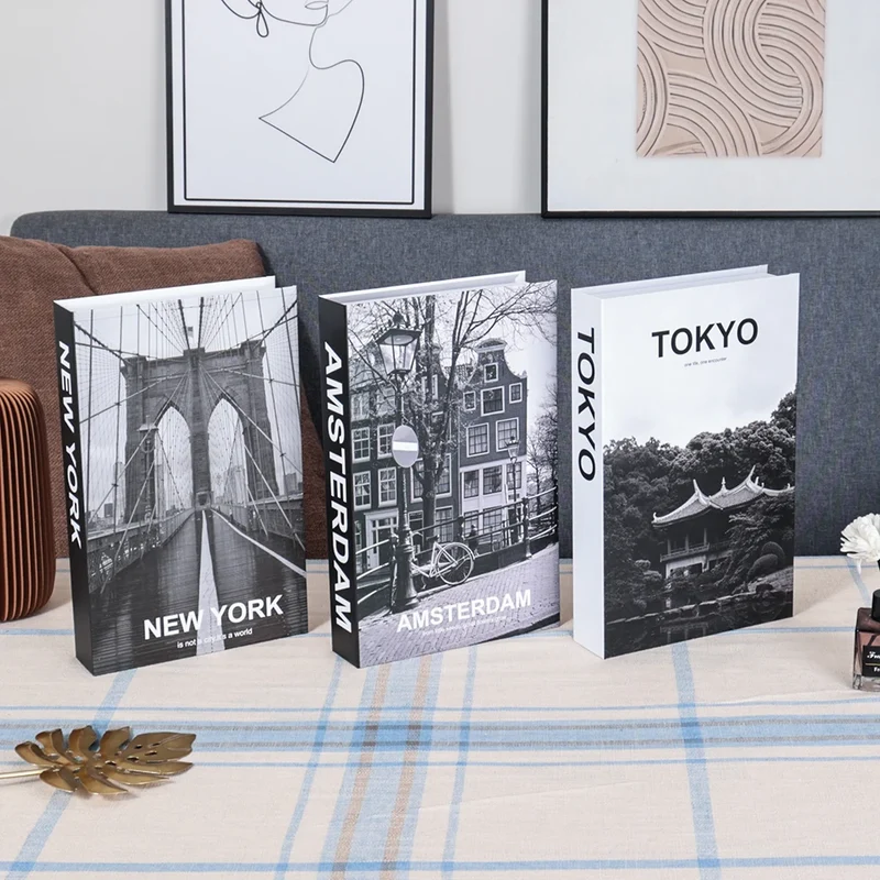 Salontafel Decoratie Boeken Set 3 Stuks Opvouwbaar Design Koffietafel Styling | Sansoti