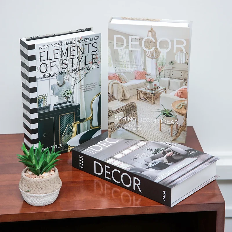 Salontafel Decoratie Boeken Set 3 Stuks Opvouwbaar Design Koffietafel Styling | Sansoti