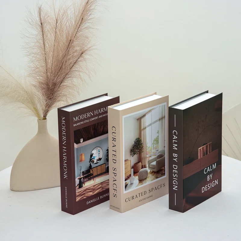 Salontafel Decoratie Boeken Set 3 Stuks Opvouwbaar Design Koffietafel Styling | Sansoti