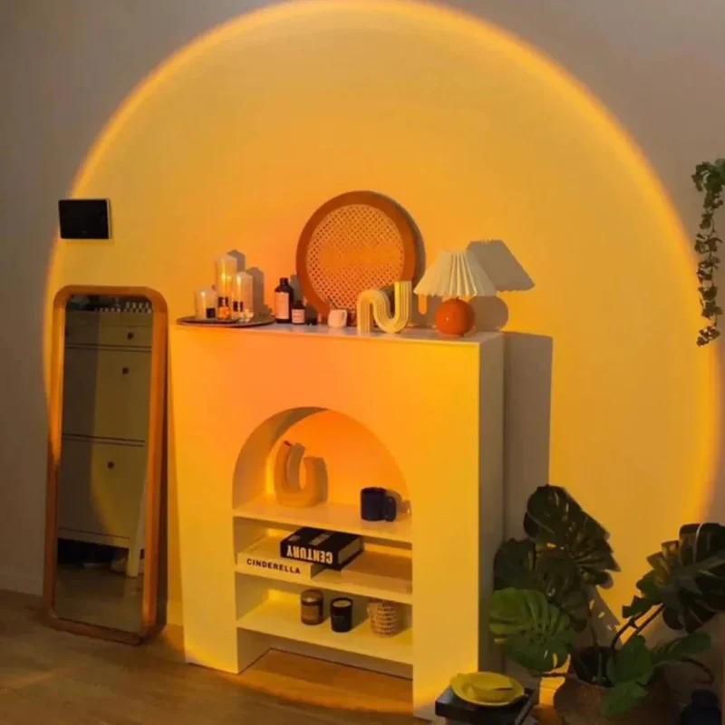 Sunset Lamp Projector LED 360 Graden Sfeerlicht Zonsondergang Lamp Kamer | Sansoti