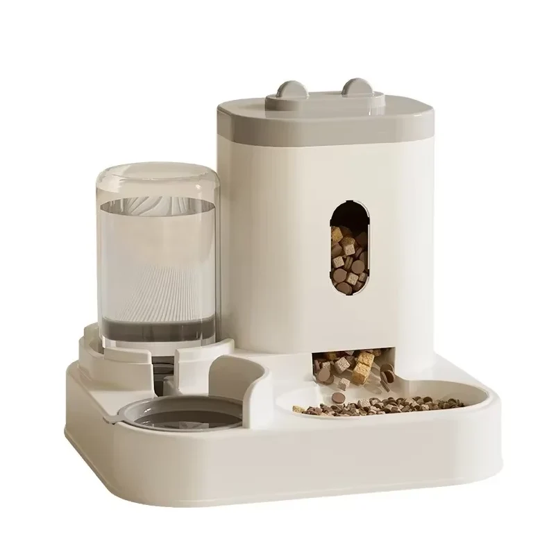 Katten Voerbak Waterfontein 2-in-1 Automatische Feeder 2300ml 1L | Sansoti
