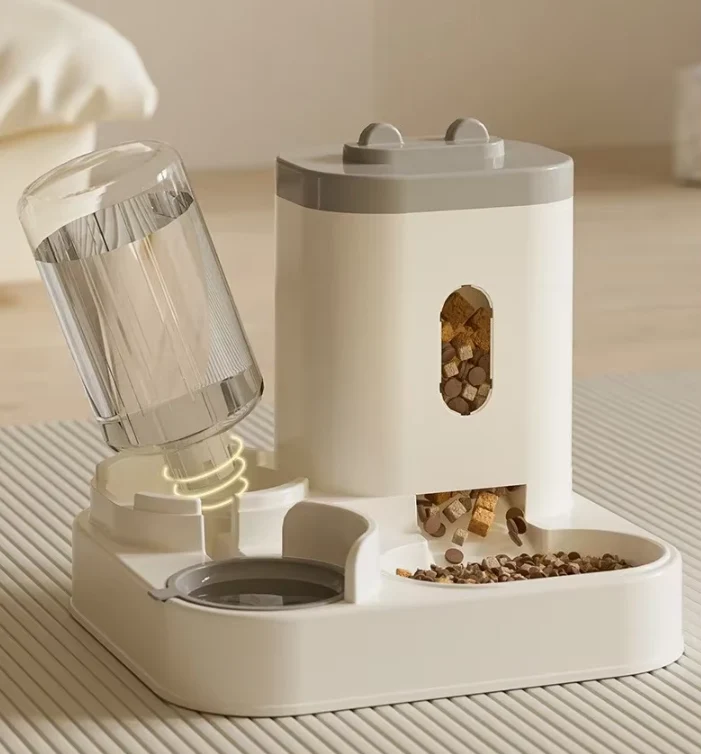 Katten Voerbak Waterfontein 2-in-1 Automatische Feeder 2300ml 1L | Sansoti