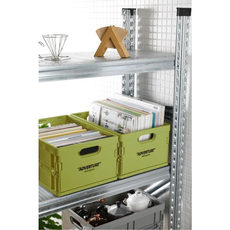 Opvouwbare Opbergkrat PP Stapelbaar A4 34x24cm 8kg Bureau Documenten Boeken | Sansoti