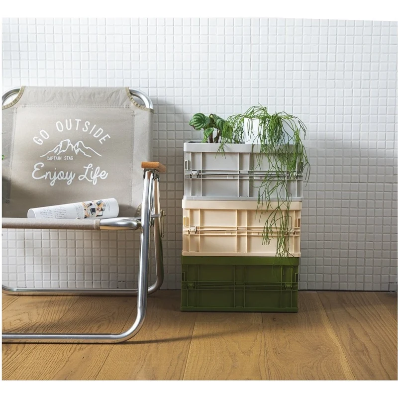 Opvouwbare Opbergkrat PP Stapelbaar A4 34x24cm 8kg Bureau Documenten Boeken | Sansoti