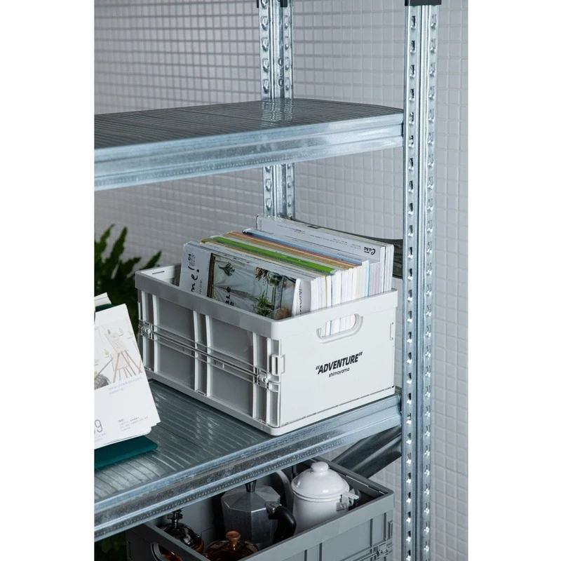 Opvouwbare Opbergkrat PP Stapelbaar A4 34x24cm 8kg Bureau Documenten Boeken | Sansoti