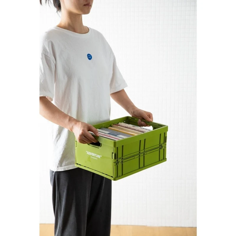 Opvouwbare Opbergkrat PP Stapelbaar A4 34x24cm 8kg Bureau Documenten Boeken | Sansoti