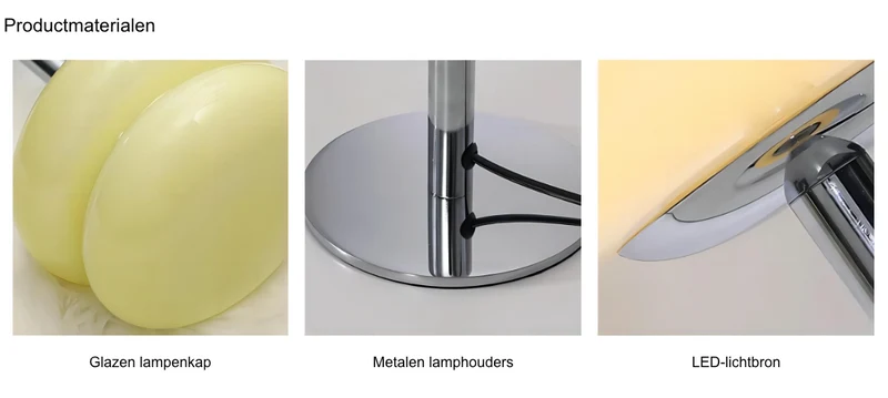 Bauhaus Tafellamp Glas Design Italiaans Dimbaar LED Nachtlamp USB | Sansoti
