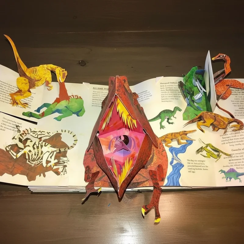 Pop Up Boek Dinosaurussen 3D Kinderboek Interactief Educatief Voor Kinderen | Sansoti