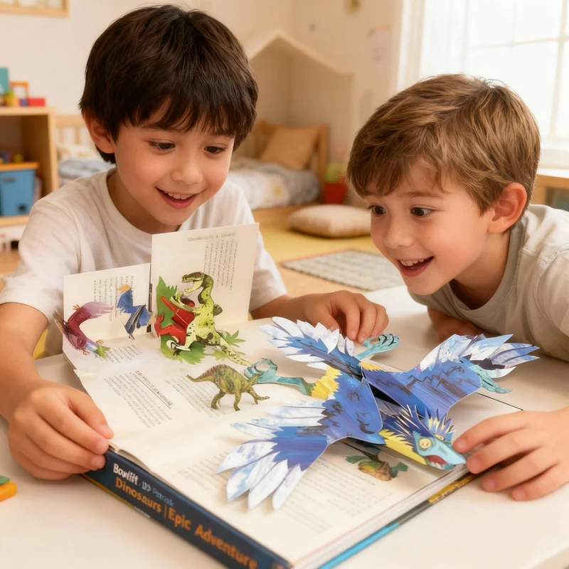 Pop Up Boek Dinosaurussen 3D Kinderboek Interactief Educatief Voor Kinderen | Sansoti