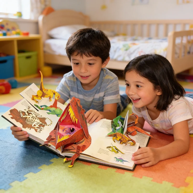 Pop Up Boek Dinosaurussen 3D Kinderboek Interactief Educatief Voor Kinderen | Sansoti