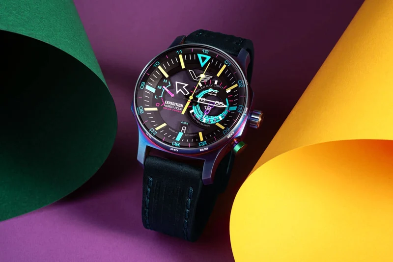 Vostok Europe Expedition VS57-595D737 Herrenuhr • Solar • Rainbow