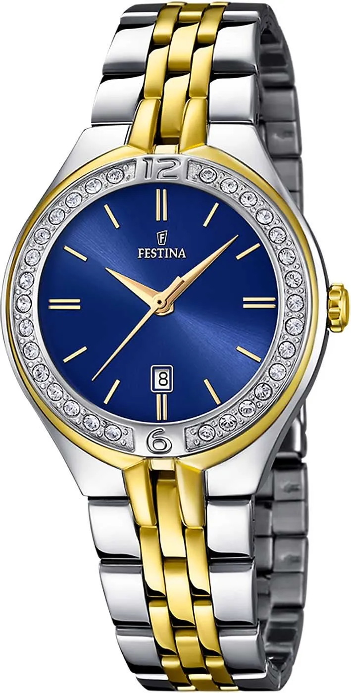 Festina Mademoiselle F16868/3 Damenuhr • Blaues Zifferblatt