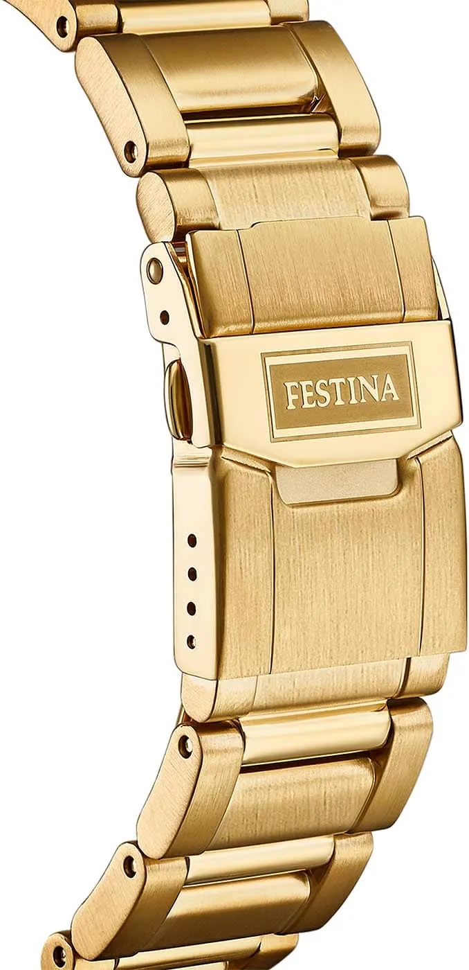 Festina Prestige F20492/1 Herrenuhr • Chronograph • Gold