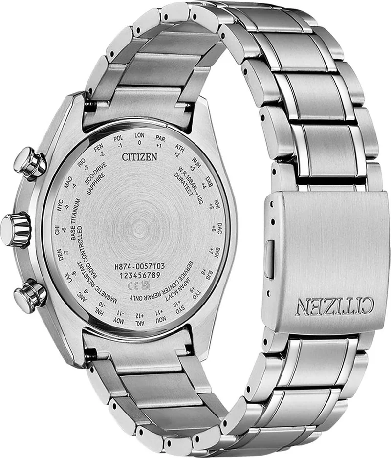 Citizen Tsuki-yomi BY1010-81L Herrenuhr • Super Titanium • Mondphase & Funk