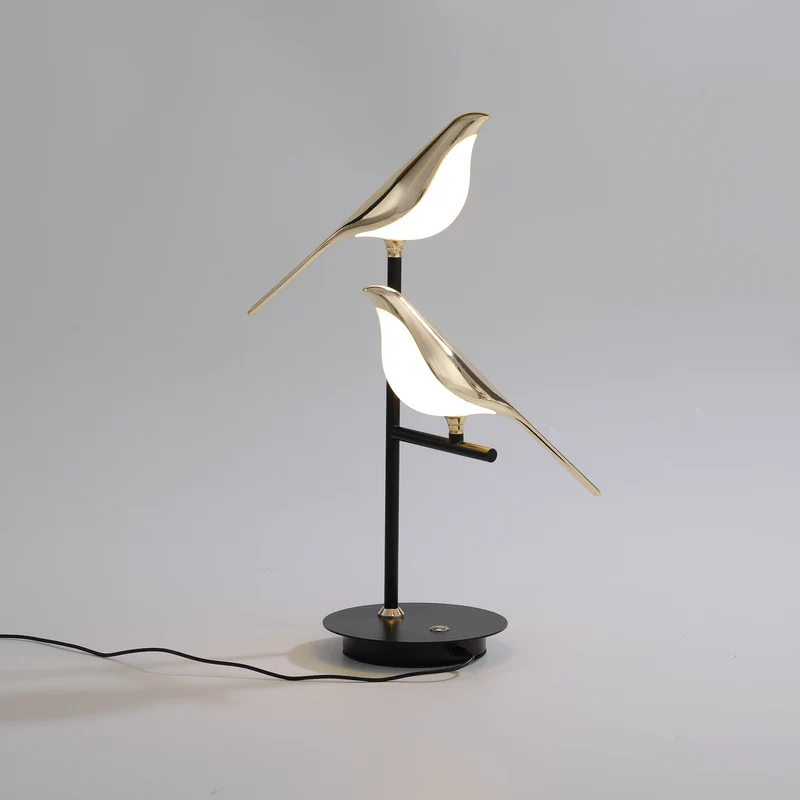 Tafellamp LED Gouden Vogel Design Postmodern Goud Woonkamer Slaapkamer Studeerkamer Decoratief | Sansoti