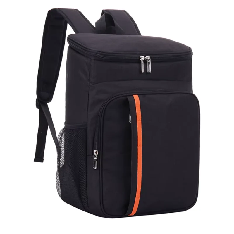 Koelrugzak Geïsoleerd 18L 30L Waterdicht Oxford Nylon Zwart Grijs Picknick Camping Strand | Sansoti