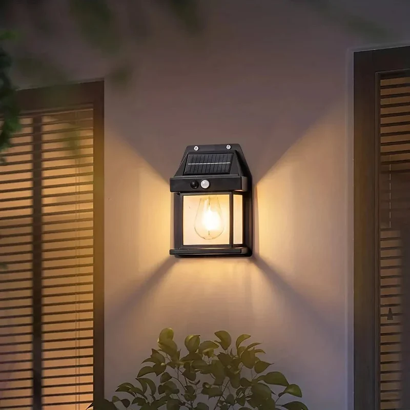 Solarlamp Buiten Bewegingssensor Scandinavisch Design 3W LED IP44 12 Uur | Sansoti