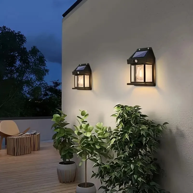 Solarlamp Buiten Bewegingssensor Scandinavisch Design 3W LED IP44 12 Uur | Sansoti