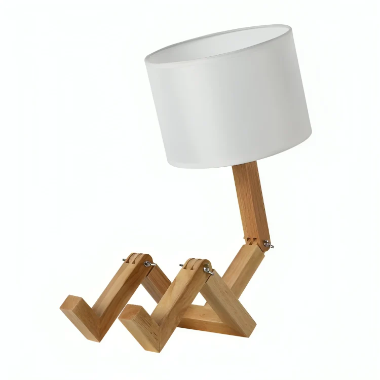 Leeslamp Hout Wit Scandinavisch Met Plank 44cm E27 Nachtkastje Bureau | Sansoti