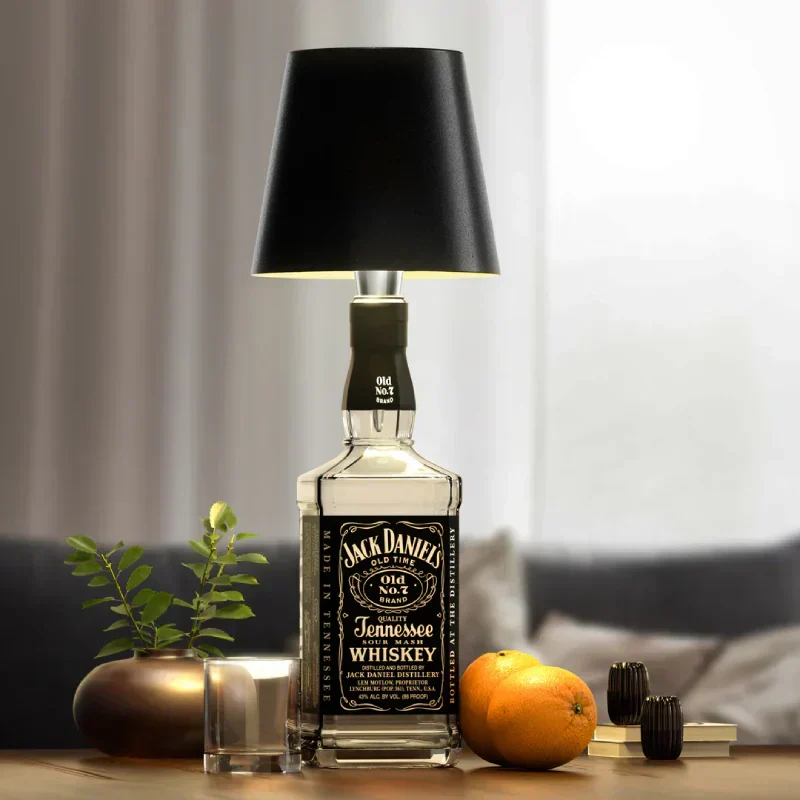 Flessenlamp LED Oplaadbaar Aluminium Tafellamp Voor Wijnfles Warm Licht | Sansoti