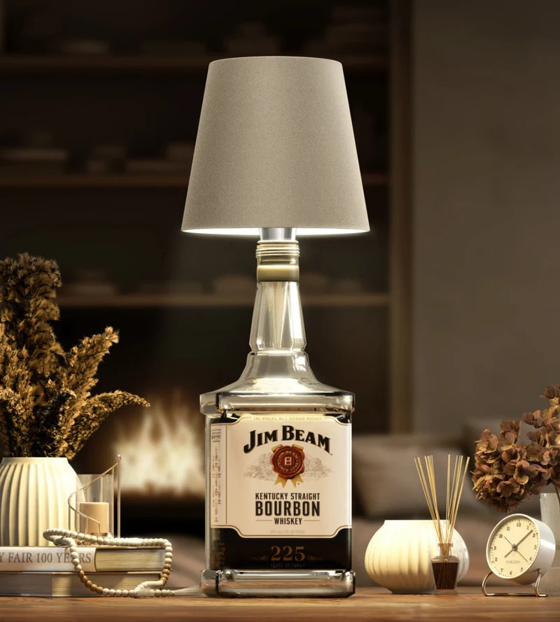 Flessenlamp LED Oplaadbaar Aluminium Tafellamp Voor Wijnfles Warm Licht | Sansoti