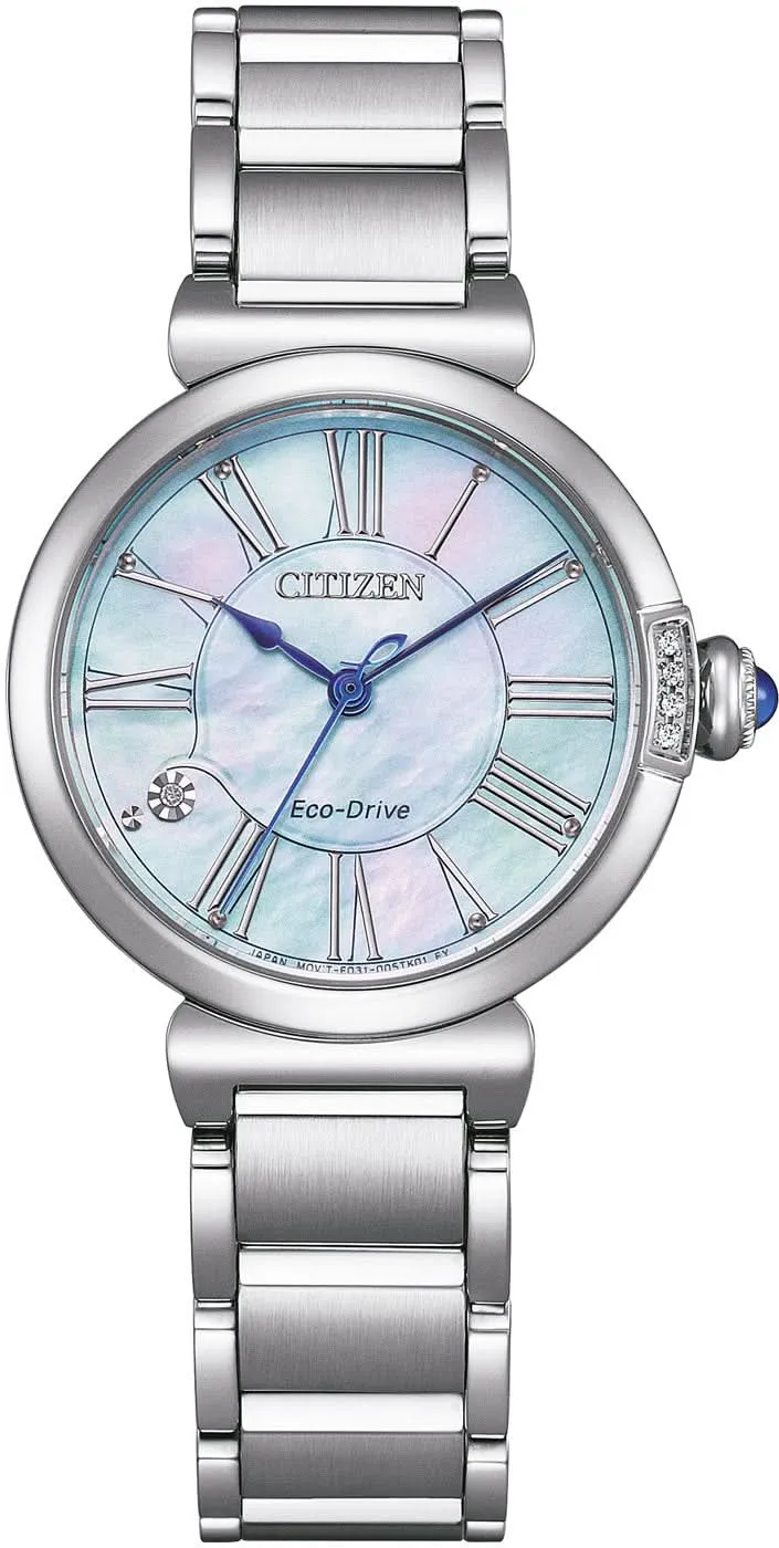 Citizen Citizen L EM1060-87N Damenuhr • Eco-Drive Solar • Perlmutt & Diamanten