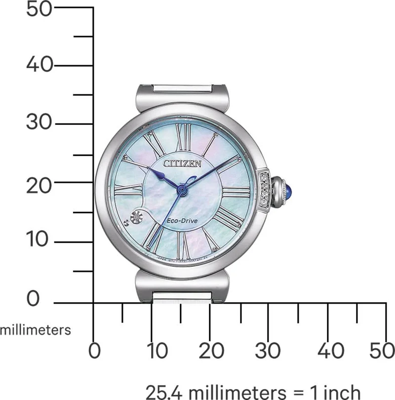Citizen Citizen L EM1060-87N Damenuhr • Eco-Drive Solar • Perlmutt & Diamanten