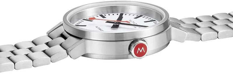 Mondaine Original Automatic MST.4161B.SJ Herrenuhr • Schweizer Bahnhofsuhren-Design • Automatikwerk