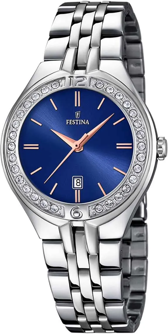 Festina Mademoiselle F16867/5 Damenuhr • Elegantes Edelstahl-Design • Zuverlässiges Quarzwerk