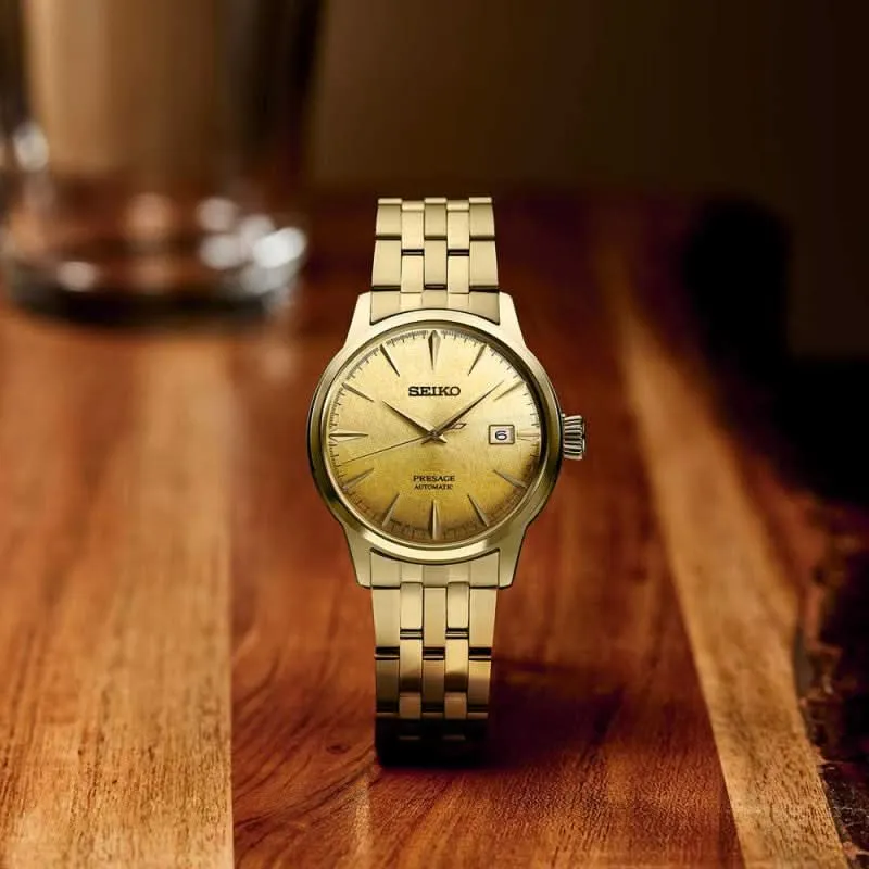 Seiko 5 Sports SRPK46J1 Herrenuhr • Automatik • Gold-Finish
