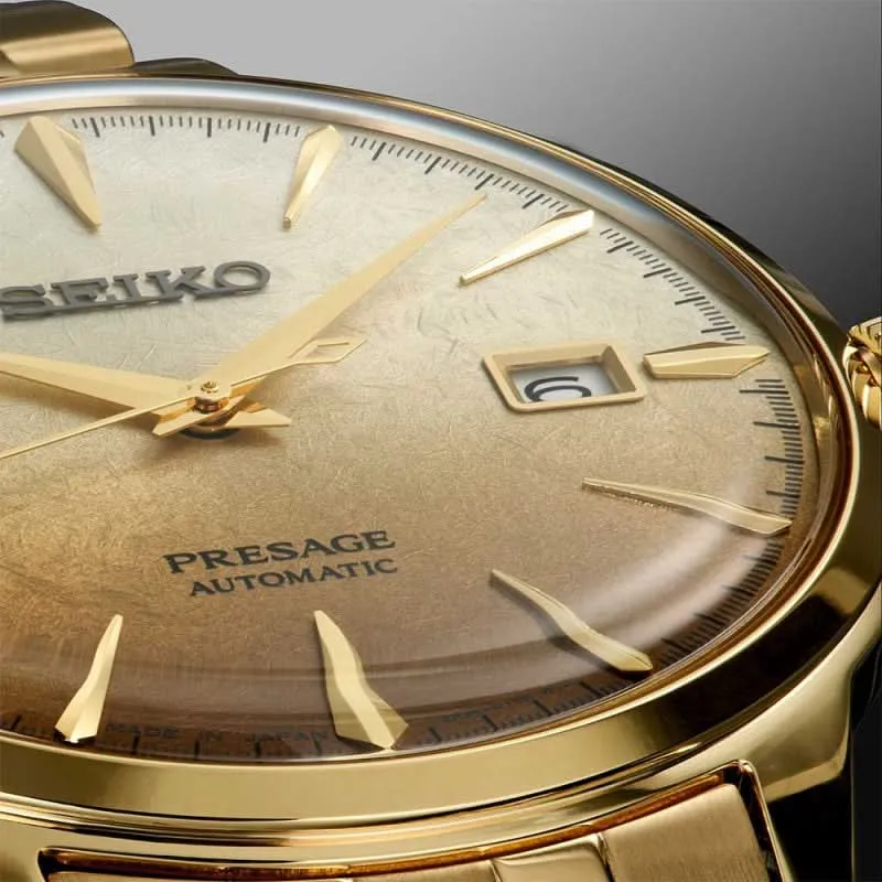 Seiko 5 Sports SRPK46J1 Herrenuhr • Automatik • Gold-Finish