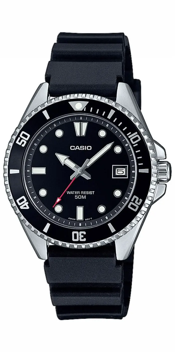 Casio Duro MDV-107-1A1VEF Herrenuhr • 200M Wasserdichtigkeit • Klassisches Taucher-Design