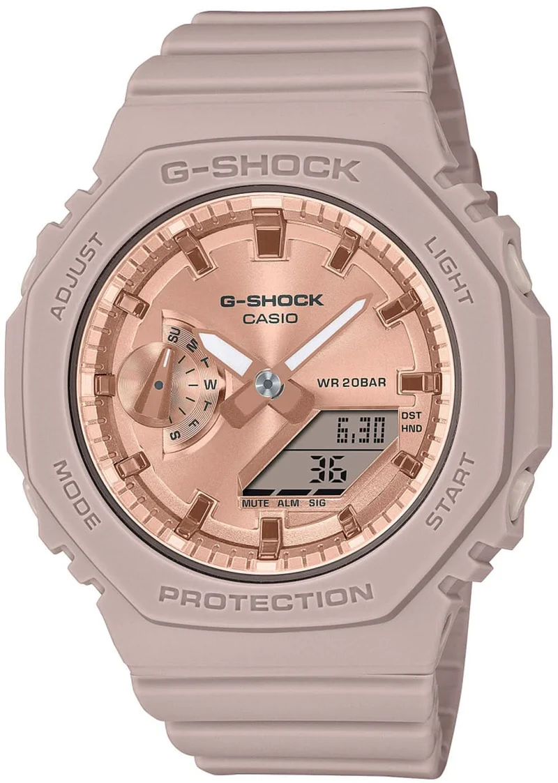 Casio G-Shock GMA-S2100MD-4AER Damenuhr • Kompaktes Design • Edle Roségold-Akzente