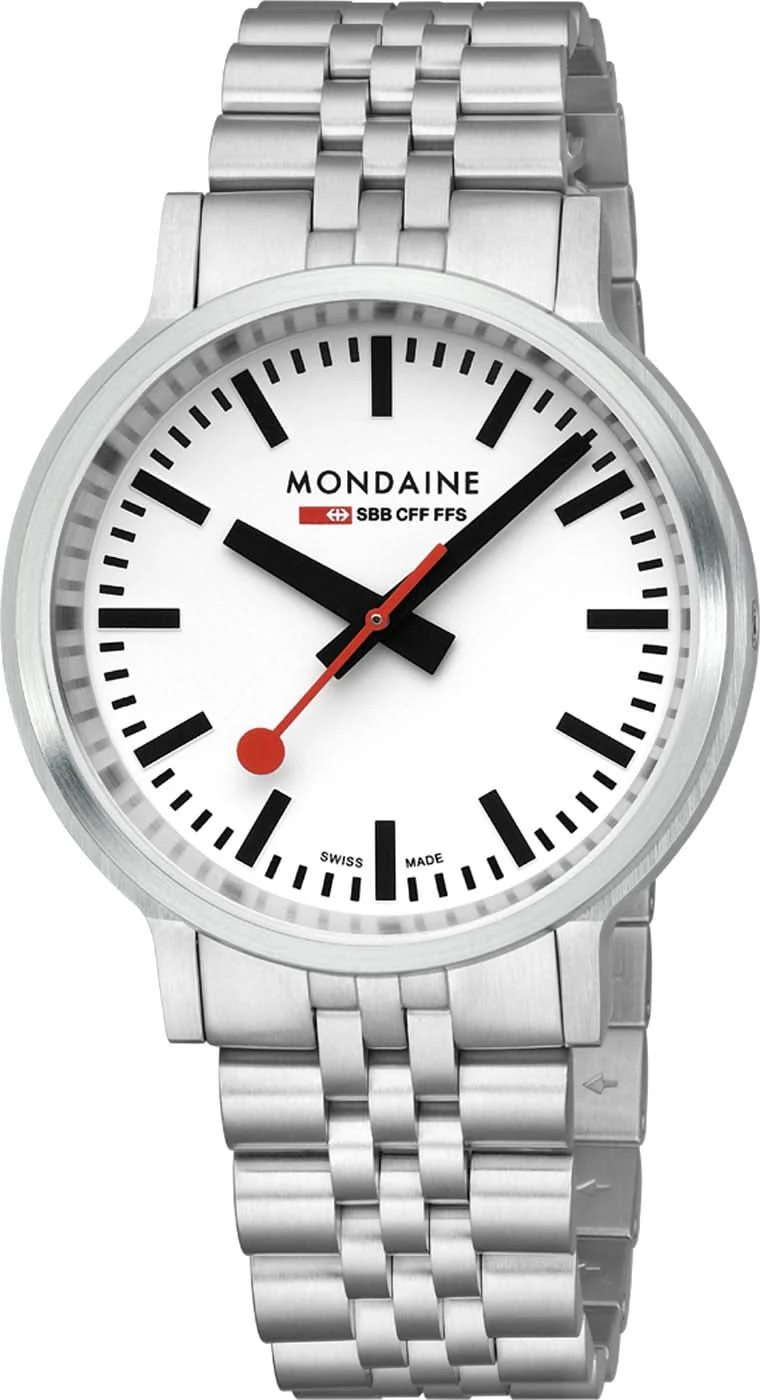 Mondaine Stop2Go MST4101B.SJ.2SE Herrenuhr • Stop2Go-Funktion • SBB Design