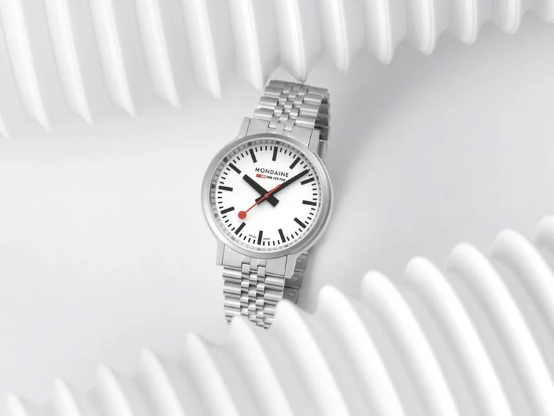 Mondaine Stop2Go MST4101B.SJ.2SE Herrenuhr • Stop2Go-Funktion • SBB Design