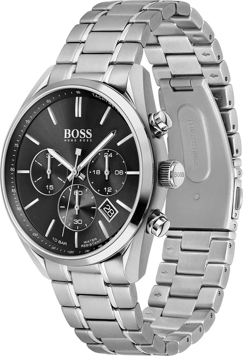 BOSS Volane 1513871 Herrenuhr • Sportlicher Chronograph • 10 Bar Wasserdicht