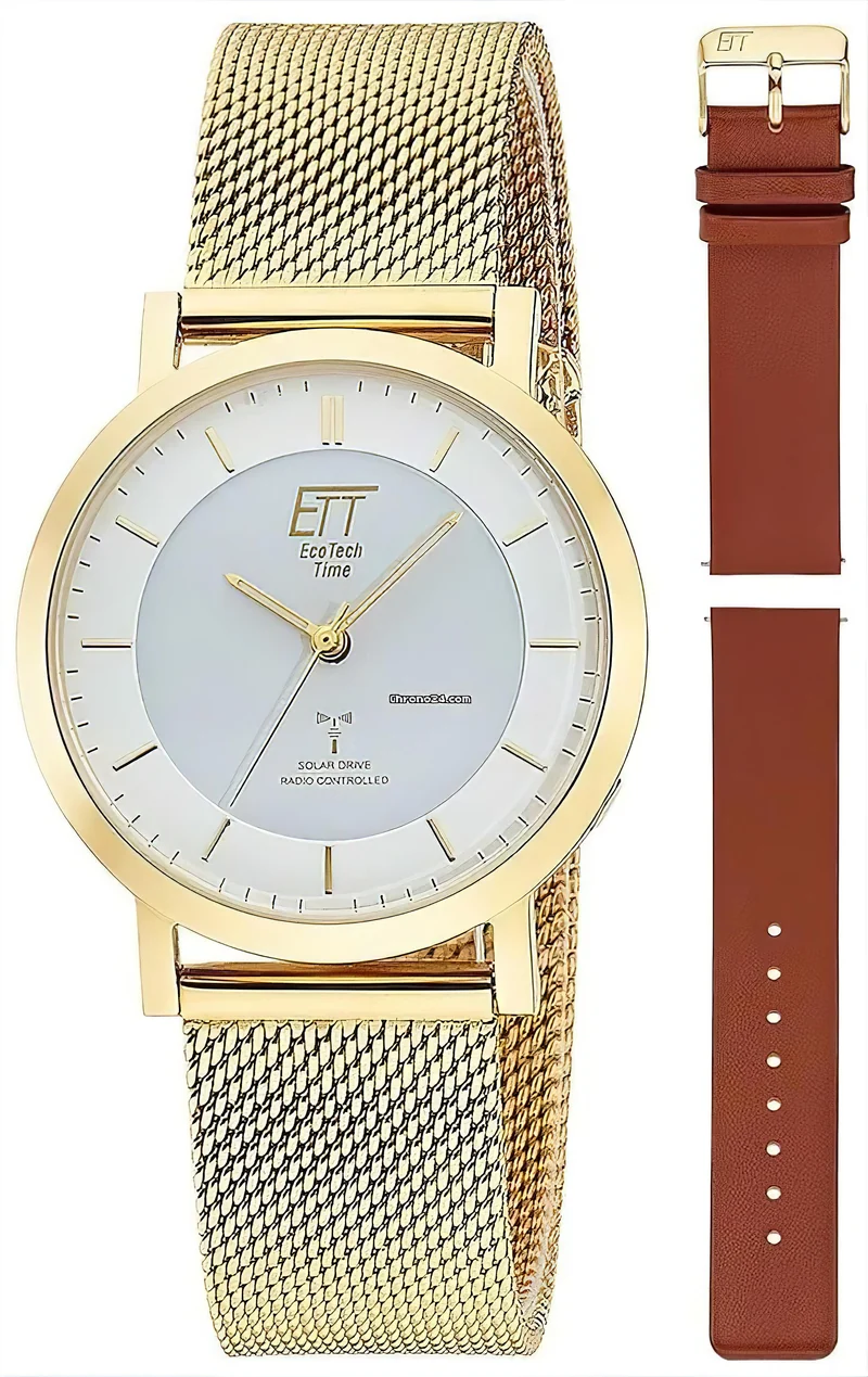 Eco Tech Time Atacama ELS-11619-11MS Damenuhr • Solar-Antrieb • Funk-Technologie