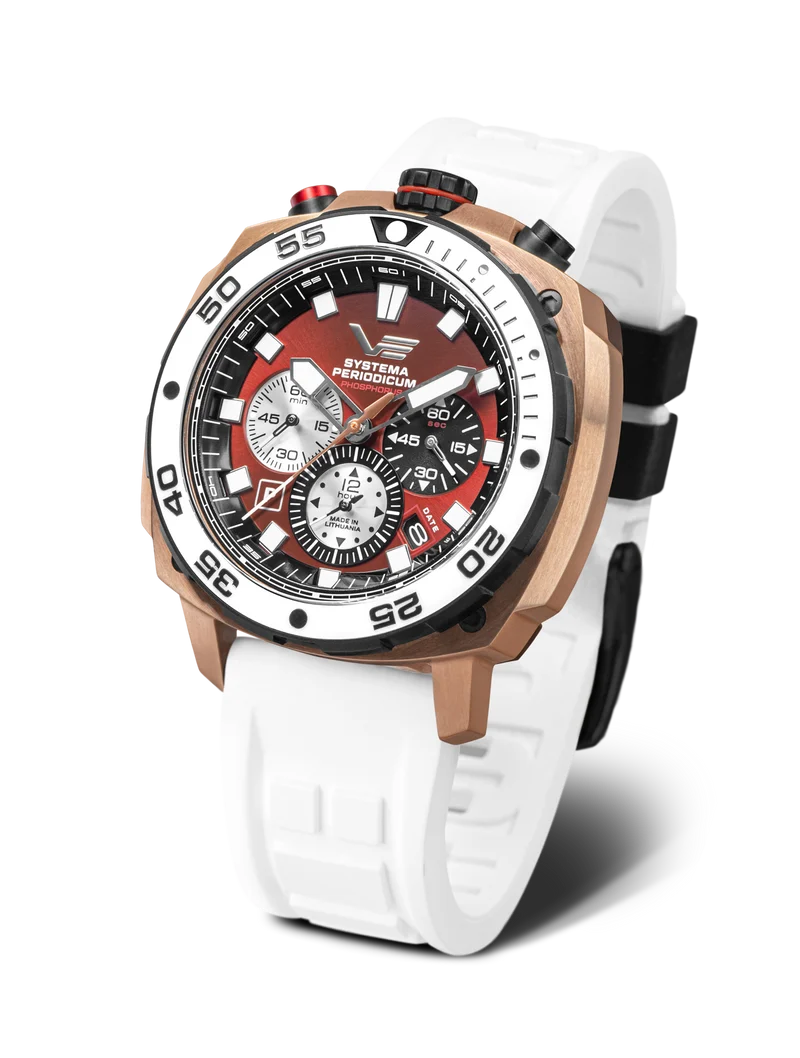 Vostok Europe Systema Periodicum VK67-650E724 Herrenuhr • Bullhead-Design • 20 ATM