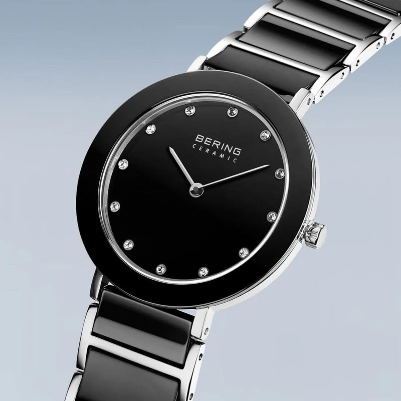 Bering Ceramic 11435-749 Damenuhr • Kratzfestes Saphirglas • High-Tech Keramik