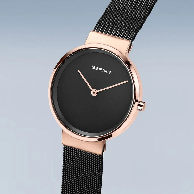 Bering Classic 14531-166 Damenuhr • Kratzfestes Saphirglas • Milanaise-Armband