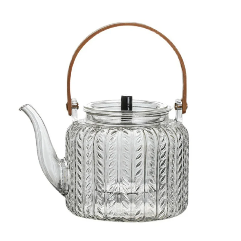 Glazen Theepot Met Infuser Hittebestendig Borosilicaat Glas 1 Liter | Sansoti