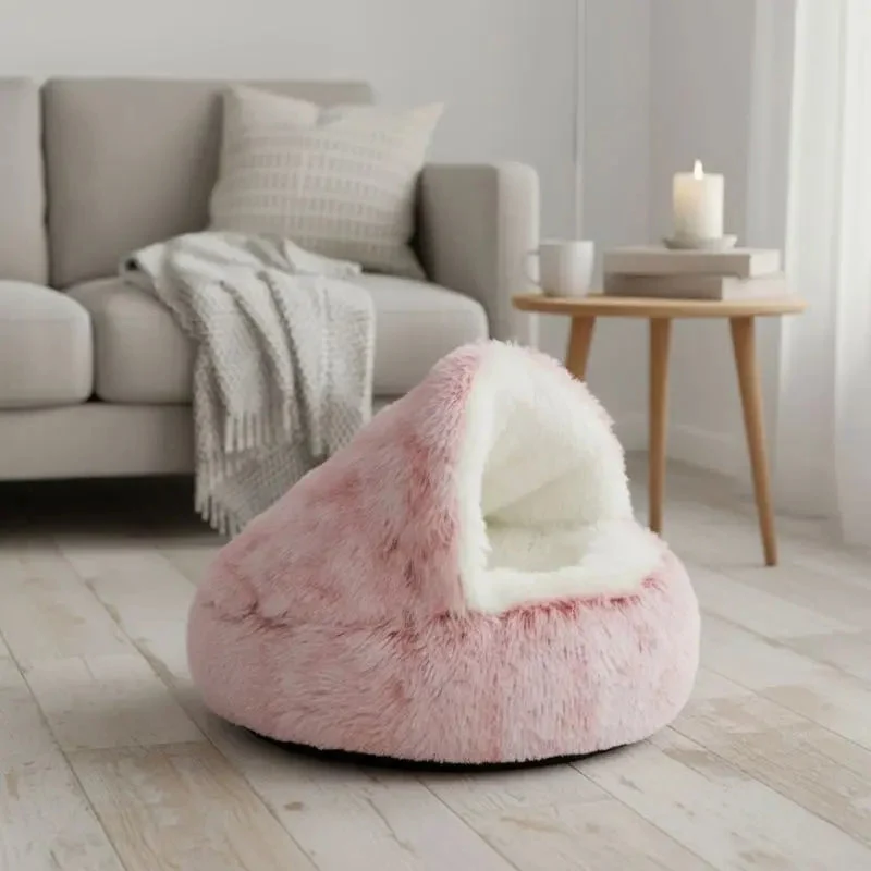 Hondenmand Pluche Zacht Antislip Kat Hond Slaapmand Warm Kattenmand Luxe | Sansoti