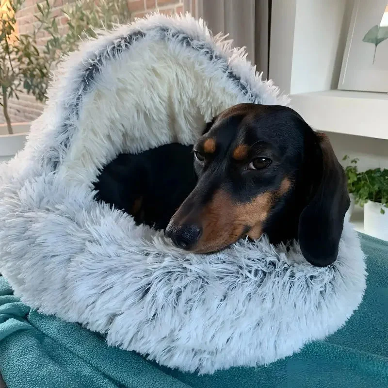 Hondenmand Pluche Zacht Antislip Kat Hond Slaapmand Warm Kattenmand Luxe | Sansoti