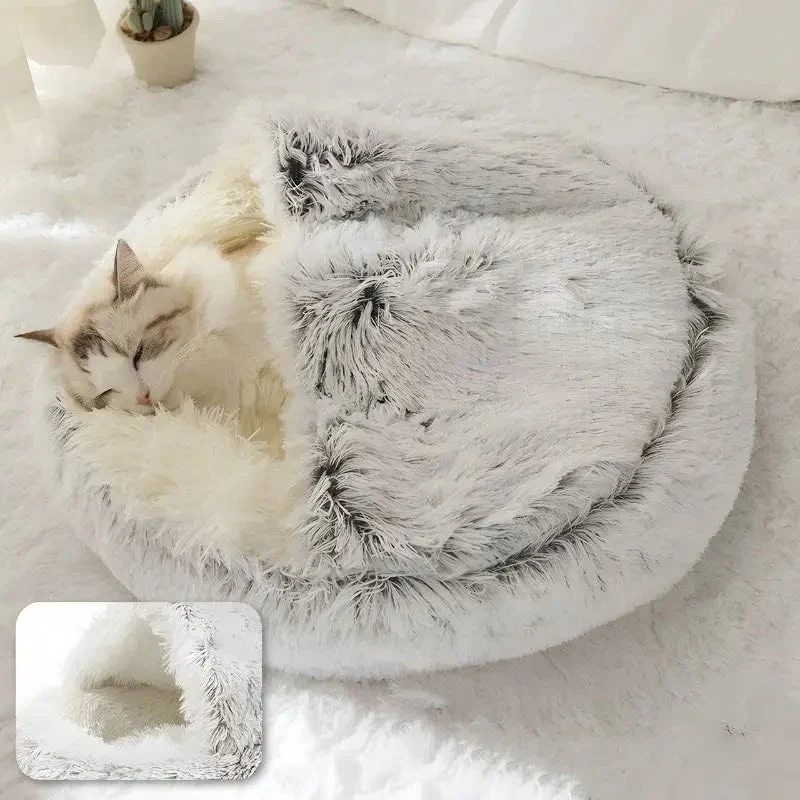 Hondenmand Pluche Zacht Antislip Kat Hond Slaapmand Warm Kattenmand Luxe | Sansoti