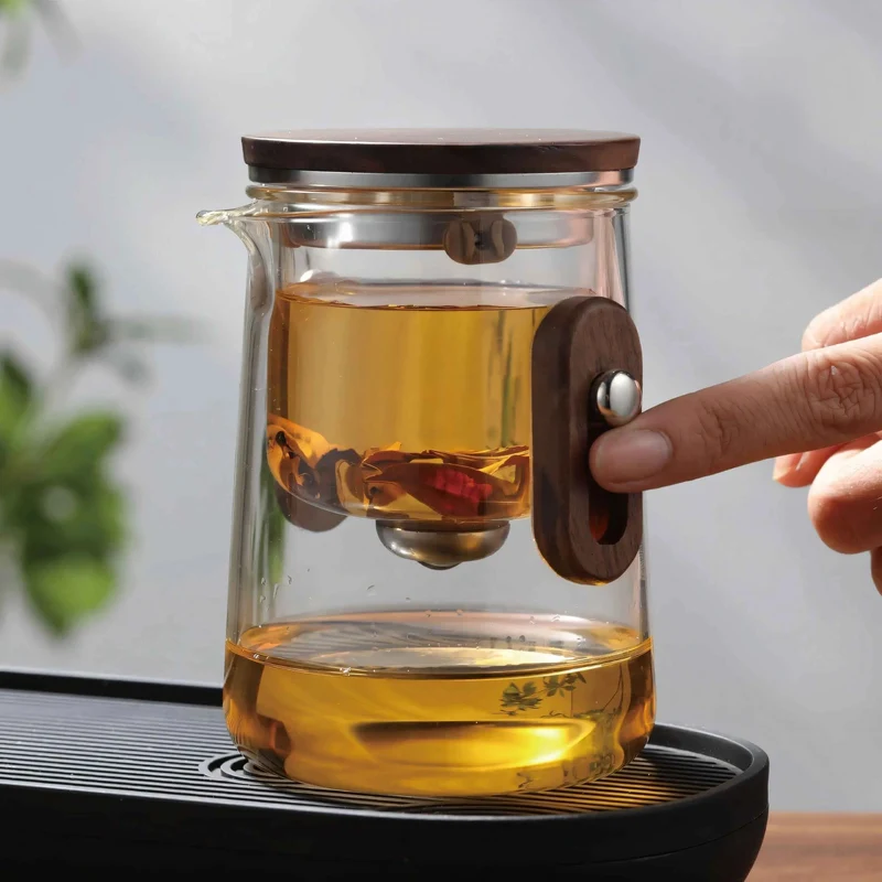 Glazen Reistheepot 330ml Borosilicaat met Cups en Reiskoffer Camping Outdoor | Sansoti