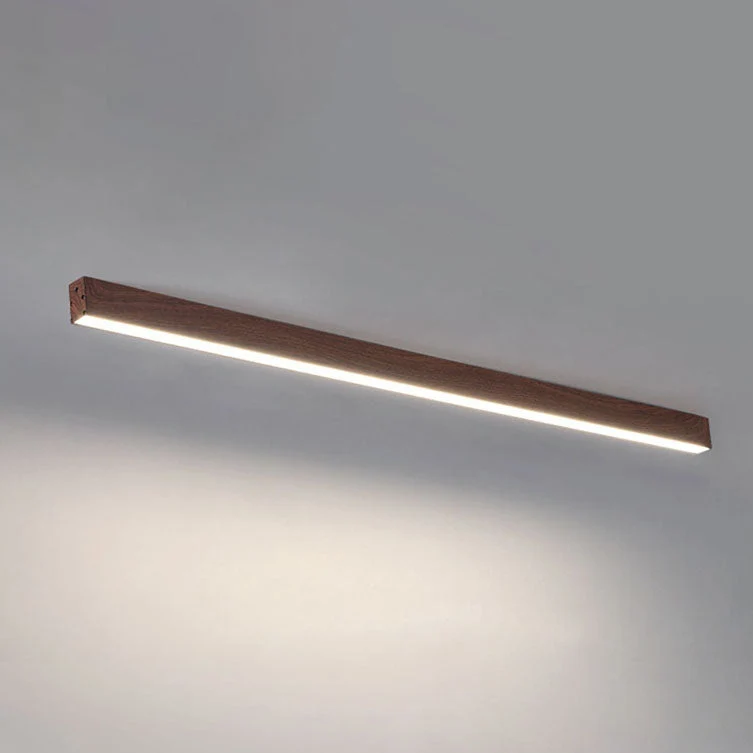 Kantoor Lijnlamp Plafond Hout Aluminium 60cm 100cm 120cm Ingebouwde LED Werkplek | Sansoti