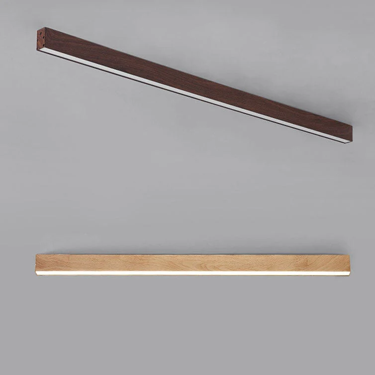 Kantoor Lijnlamp Plafond Hout Aluminium 60cm 100cm 120cm Ingebouwde LED Werkplek | Sansoti