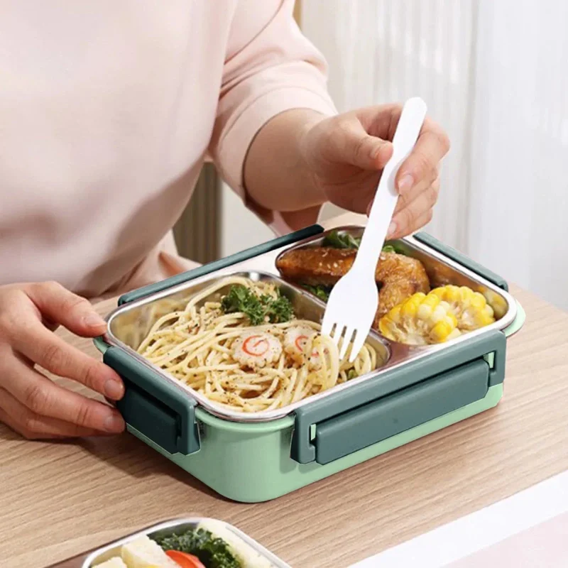 Thermoscontainer Lunchbox Isolerend Lekvrij Warm Eten Onderweg Compact Meenemen | Sansoti